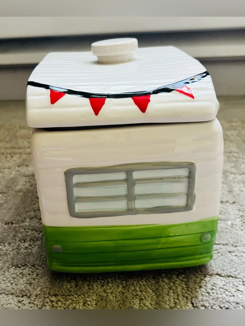 World Market Retro RV Camper Ceramic Cookie Jar